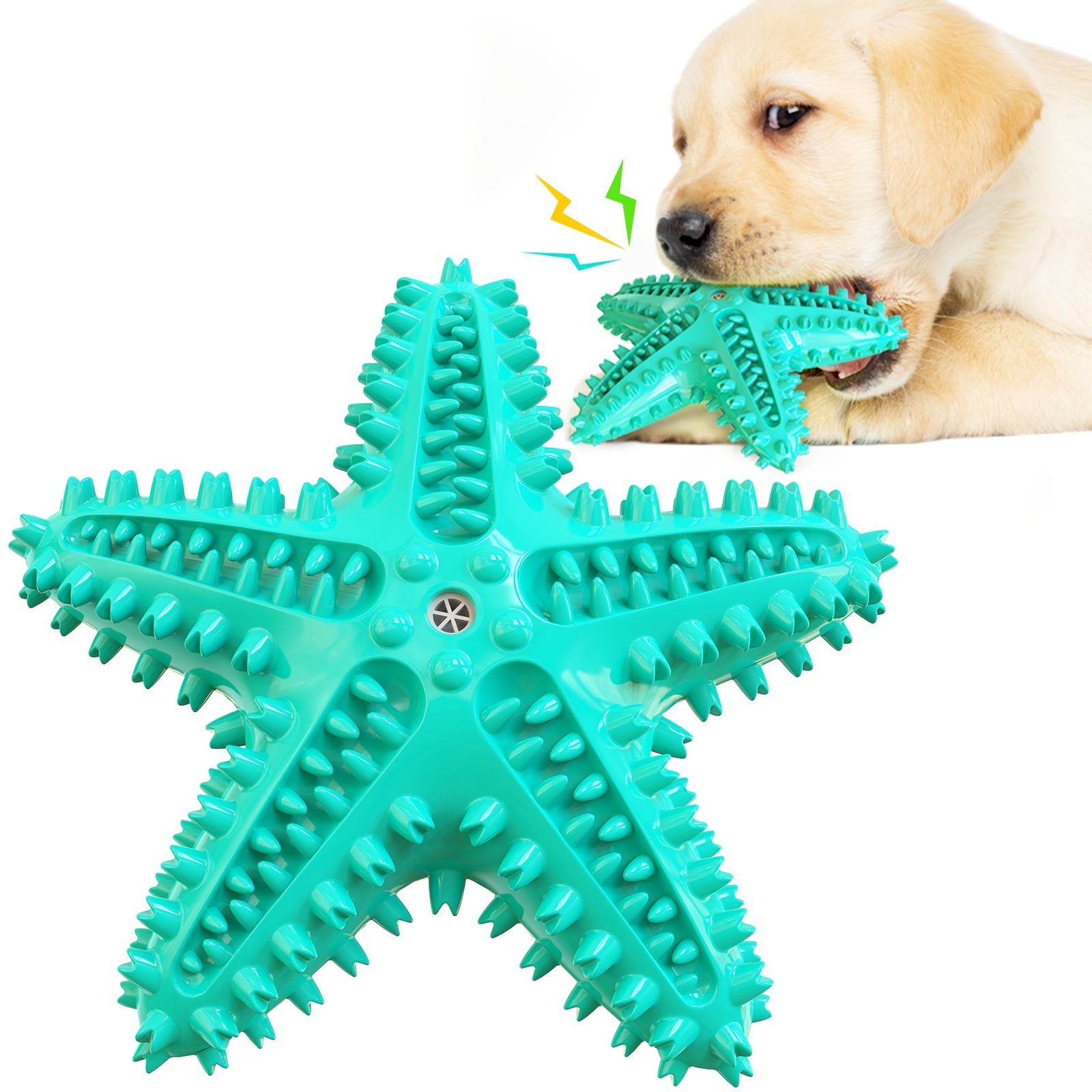 

Durable And Interactive Pet Dog Toy For Molar Play - Tough And Squeaky Starfish Chew Toy