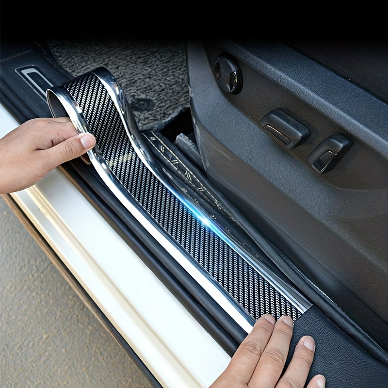 Protector Sticker Sill Scuff Cover Car Door Body Anti Scratch Strip Cut  Free New