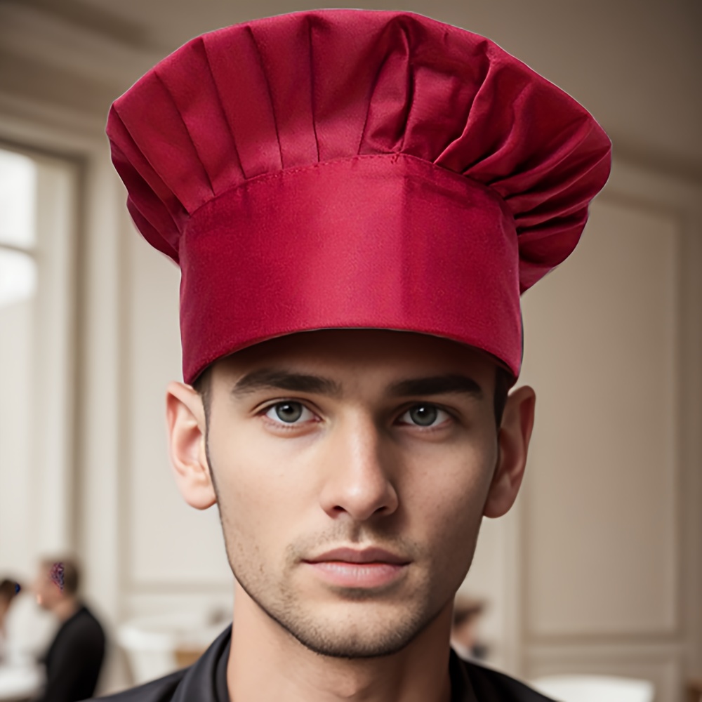 1pc Chef Cotton Cloth Hat, Work Clothes Work Hat, Hotel Kitchen Restaurant  Canteen Chef Hat, Baking Shop Cake Hat - - Temu United Kingdom