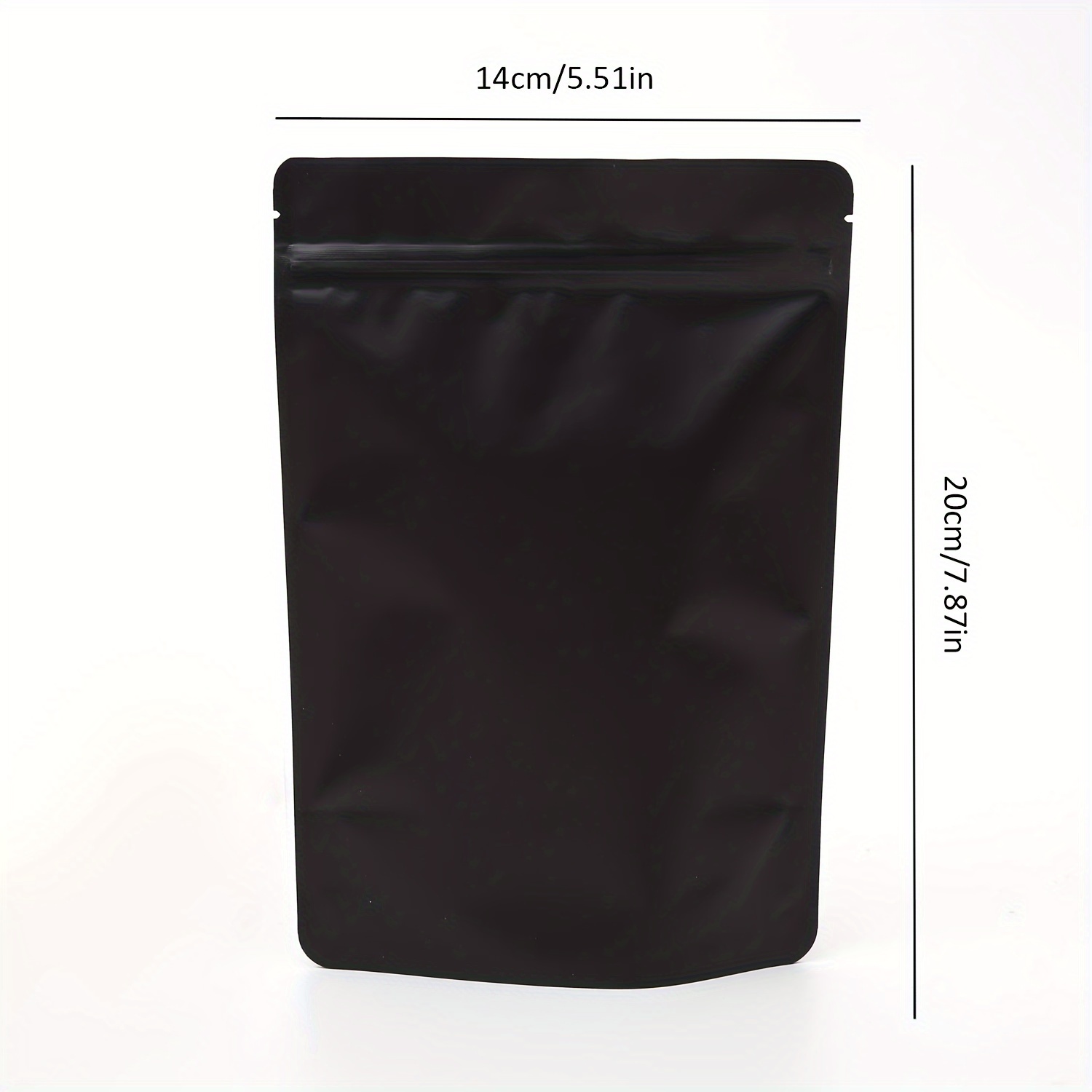 Matte Black Smell Proof Mylar Zip Lock Bags Perfect For Cat - Temu