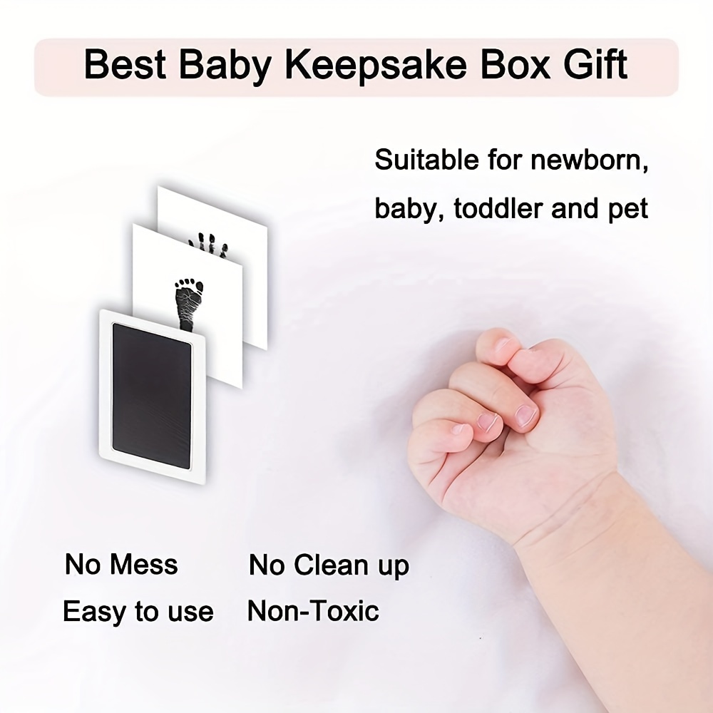 Hand and Footprint Kit - Non-Toxic Inkless - Safe Clean-Touch