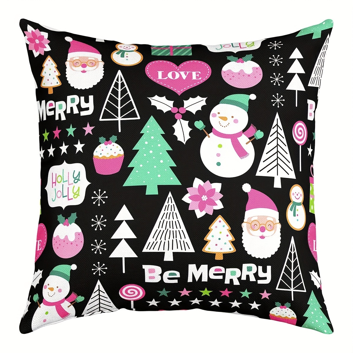 Decorative Pillow Chair, Christmas Cushions Flowers