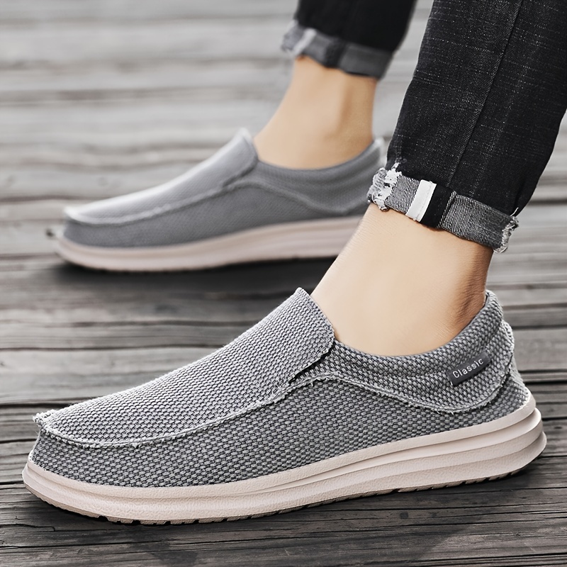 Cheap mens canvas shop slip on shoes