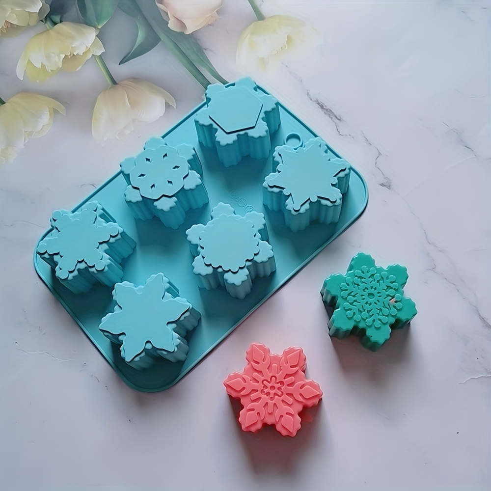Snowflake Fondant Molds 3d Silicone Molds Candy Molds - Temu