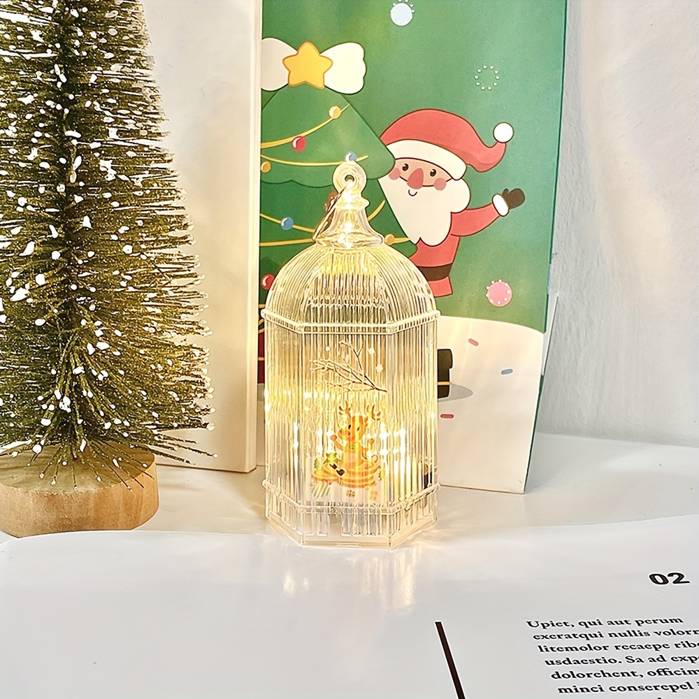 Christmas Wind Lights Portable Night Light Led Candle Lamp - Temu