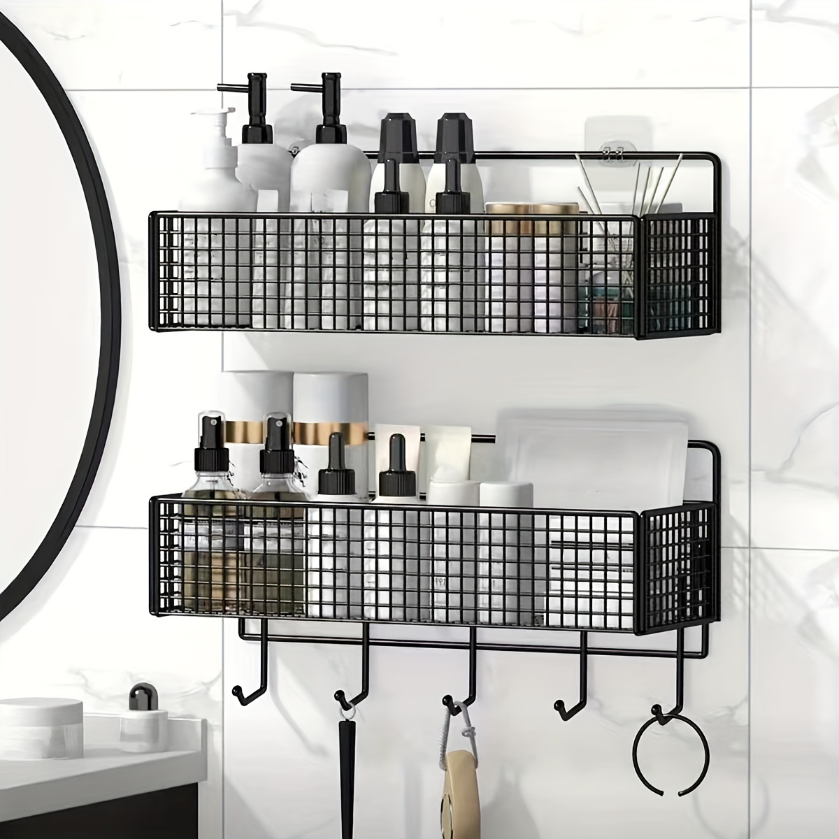 Bathroom Storage Shelves Baskets