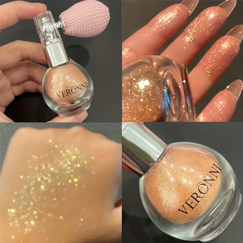 Gold Glitter Body Spray Makeup