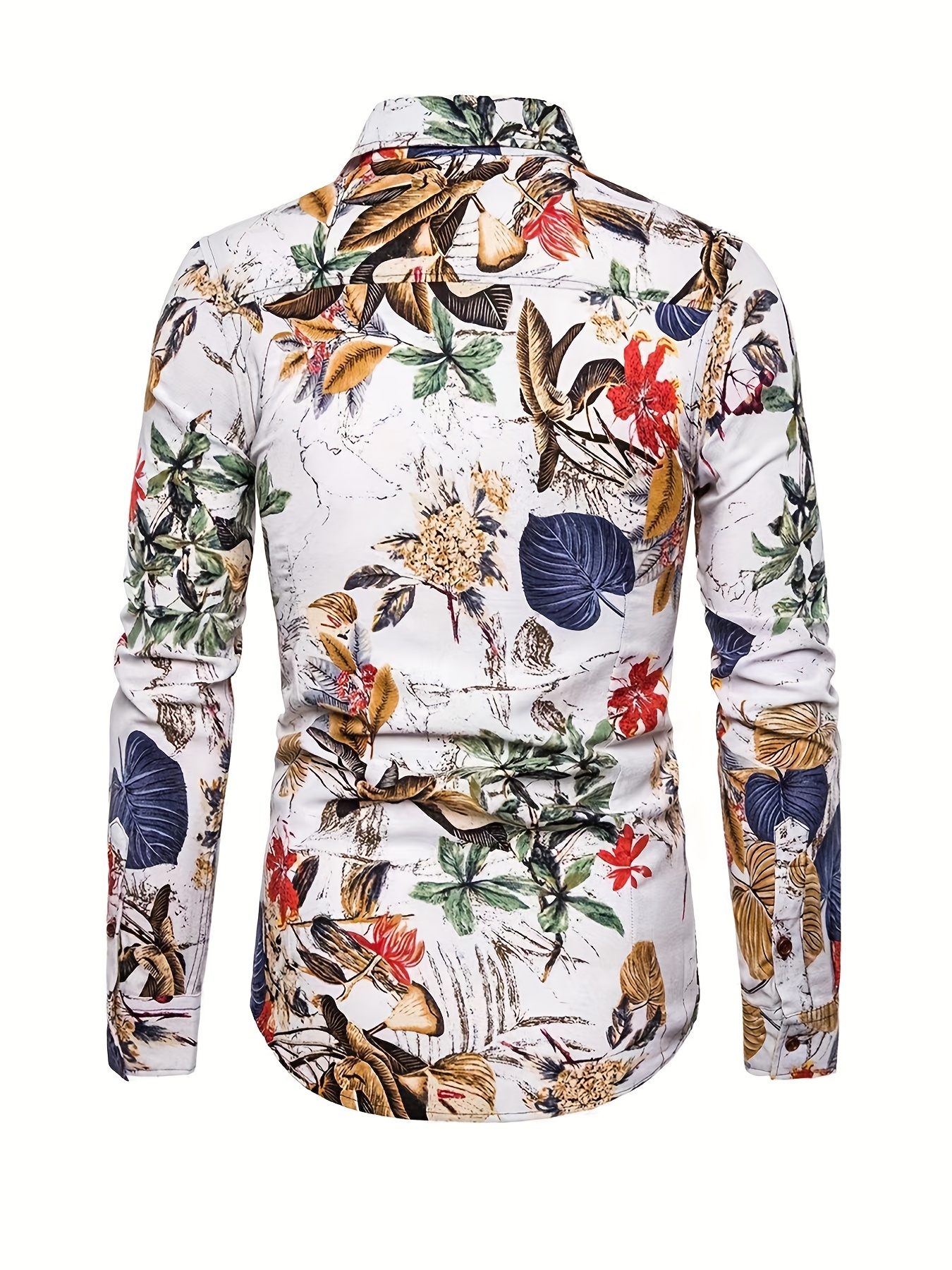 Halloween Men's Hawaiian Floral Cotton Shirt Button Tropical - Temu Canada