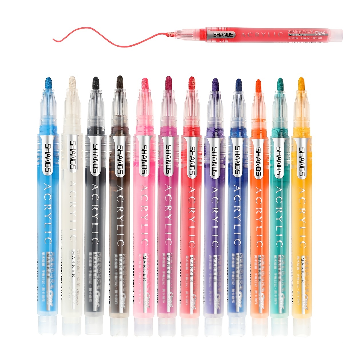 All Art Supplies for Painting  Glitter paint pens, Paint marker pen, Paint  pens