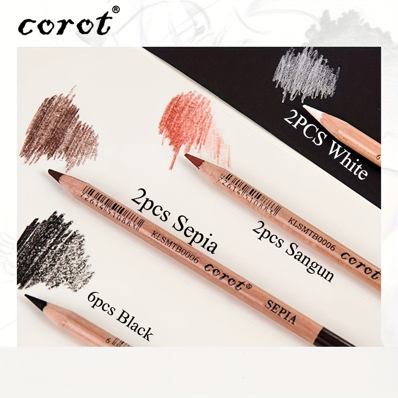 Professional Colored Charcoal Pencil Drawing Set skin Tone - Temu