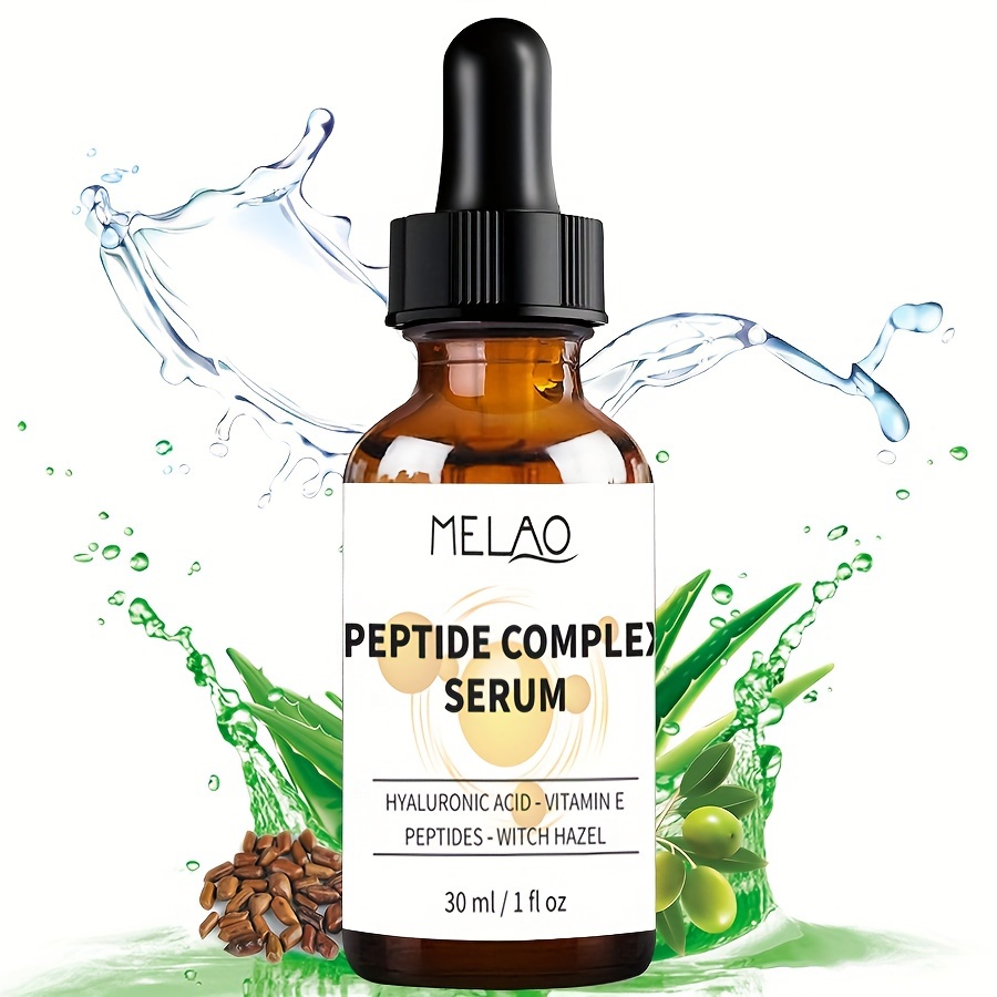 

30ml Collagen Peptide Complex Serum - For Face, Microneedling Serum With Aloe Vera & Hyaluronic Acid, 6x Peptide And Concentrate Collagen, Plumps, Lifts, & Evens Skin Tone