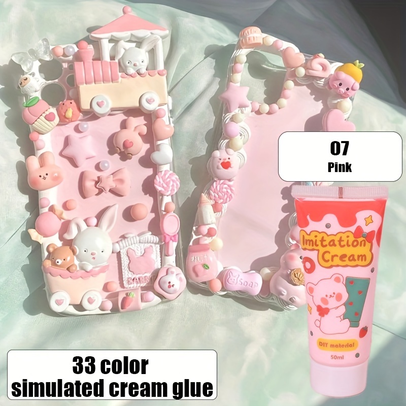 50ml Decoden Whipped Cream Glue Kawaii DIY Craft Phone Case