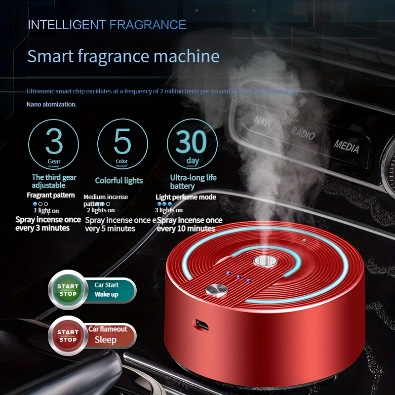 Smart Car Aromatherapy Machine Usb Charging Ultrasonic Oil