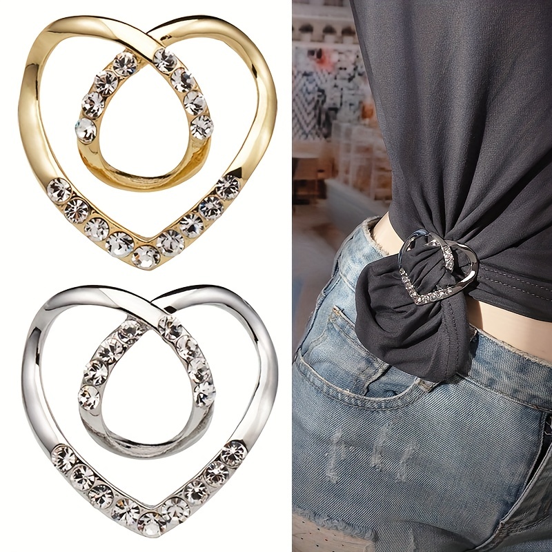 Dual purpose scarf accessories jewelry plated alloy scarf clip brooch  Clothes hem buttons for scarf rhinestone brooch