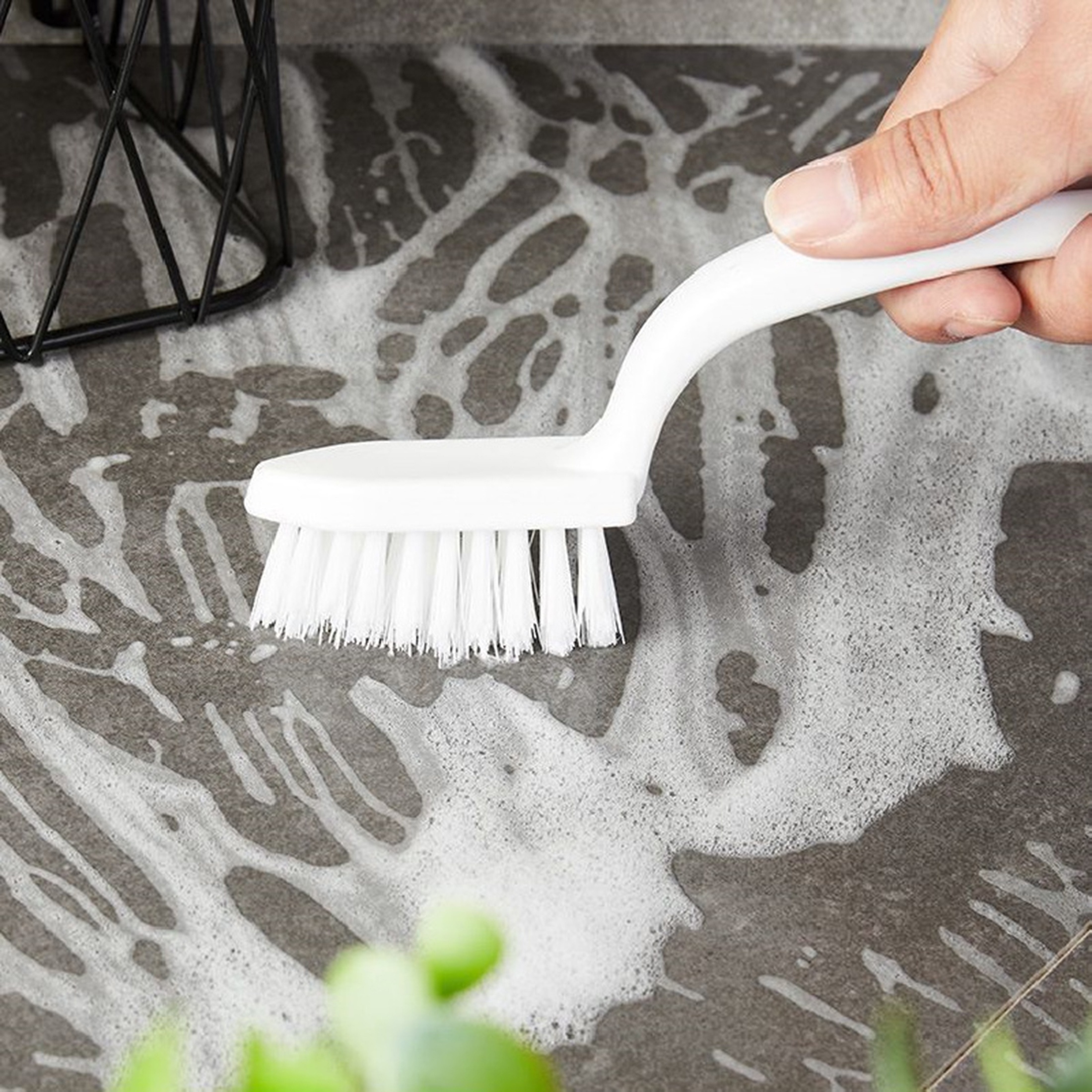 Bathroom Gap Cleaning Brush,Small Hard Bristle Crevice Cleaning
