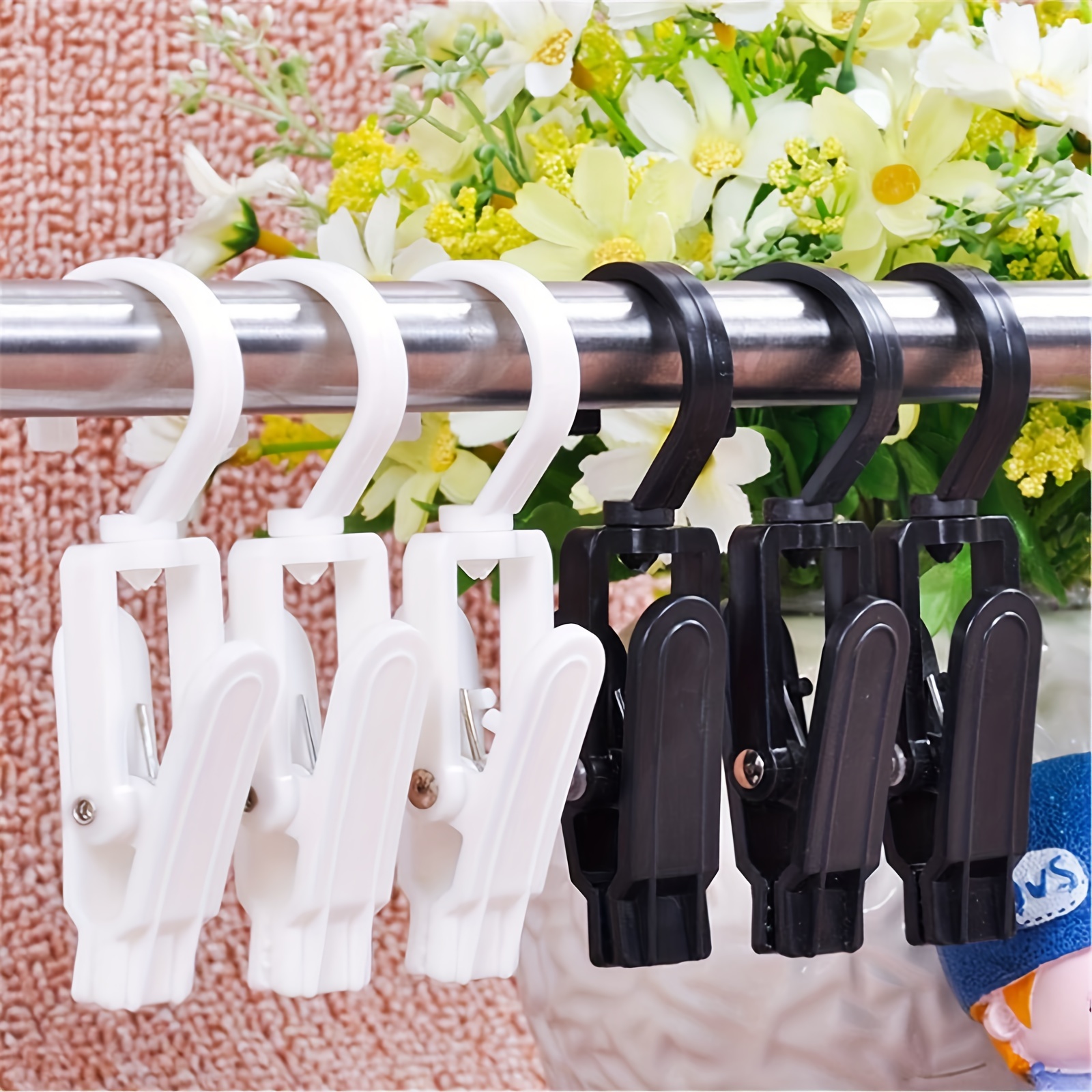 Super Strong Swivel Hanging Hooks Home Laundry Clothes Beach - Temu