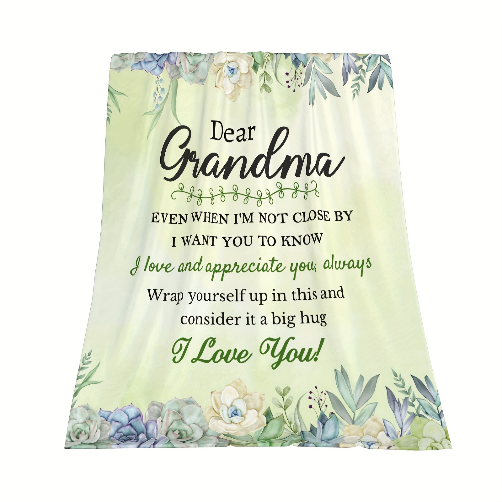 Grandma Gifts from Grandchildren, Mothers Day Birthday Gifts for Grandma,  Best Gift for Grandma from Granddaughter, Thoughtful Grandmother Gift Ideas  Throw Blanket 60 x 50 Inch 