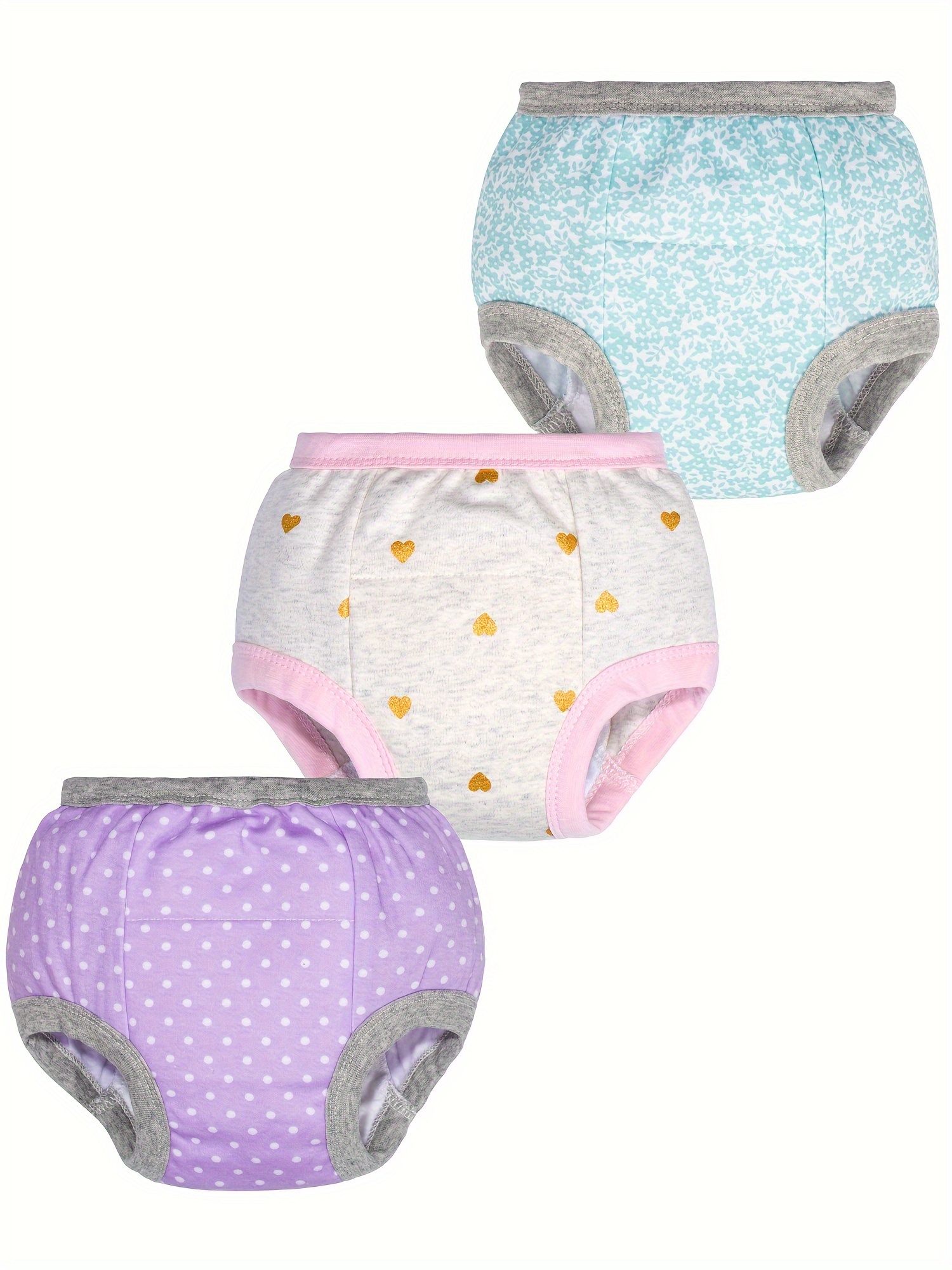 MooMoo Baby Waterproof Diaper Pants for Potty Training 2 Packs