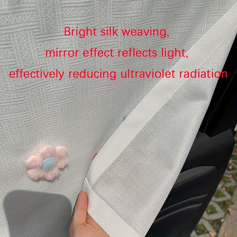 Auto-Sonnenschutz Mit Saugnapf, 1 Stück Sonnenschutz Und Sichtschutz,  Universelle Blumendekoration Für Vorder- Und Heckfenster
