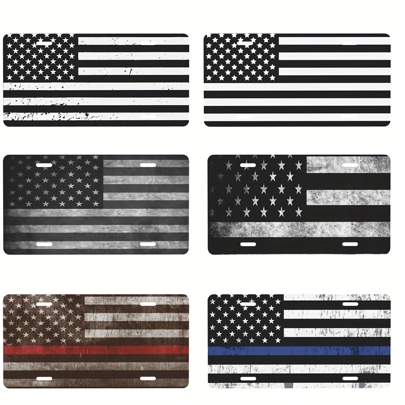 Front License Plate Flag - Temu