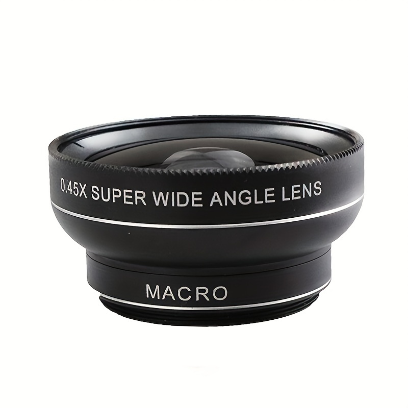 Kit de lentes de cámara 0.45X lente súper gran angular con lente Macro  12.5X para iPhone Samsung Galaxy lente de teléfono móvil - AliExpress