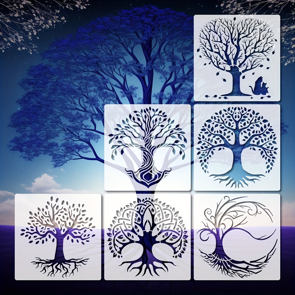 Tree Of Life Stencil, Reusable Tree Stencil, Art Stencil, DIY Craft  Stencil, Large Tree Stencil, Tree Of Life Wall Stencil