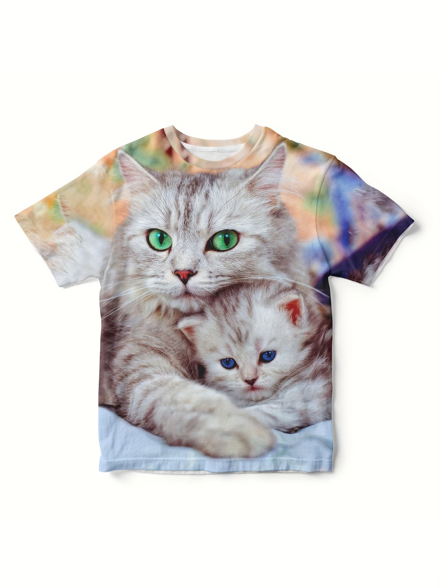 Pets White Shirt Cat Clothes Printing Clothes for Cat T -  Israel