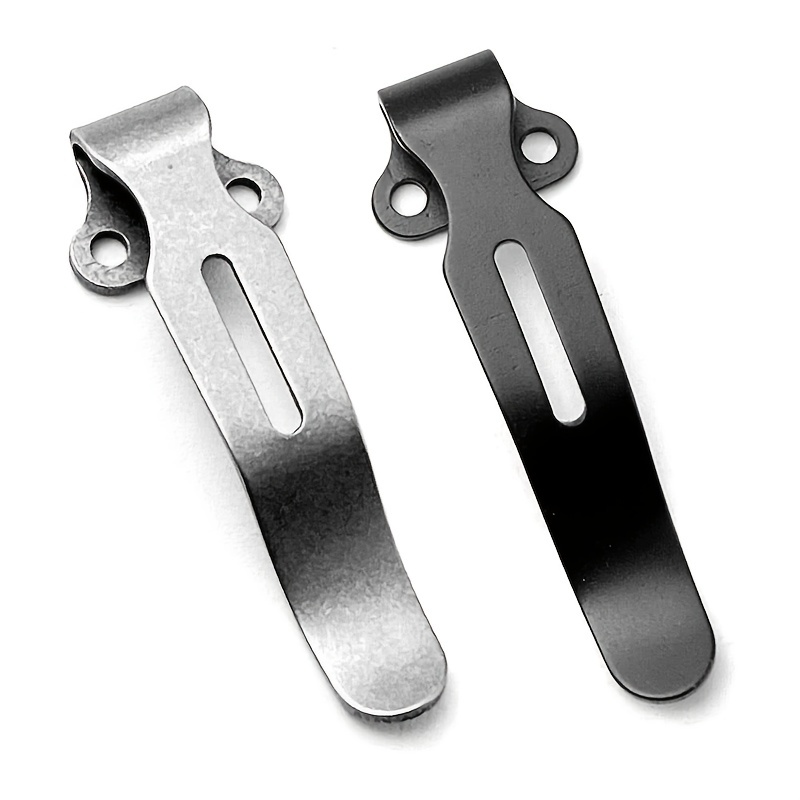 1pc Stainless Steel Pocket Knife Clip For 535 Folding Knife Sheath Waist  Back Clips Knife Diy Accessories - Sports & Outdoors - Temu Canada