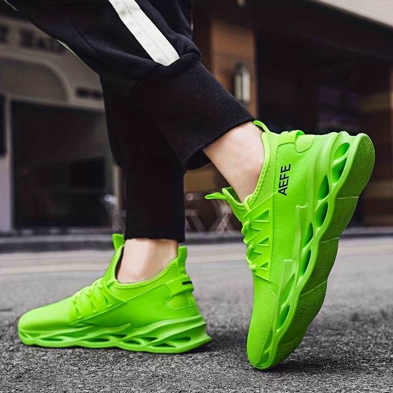 Men's neon green on sale sneakers