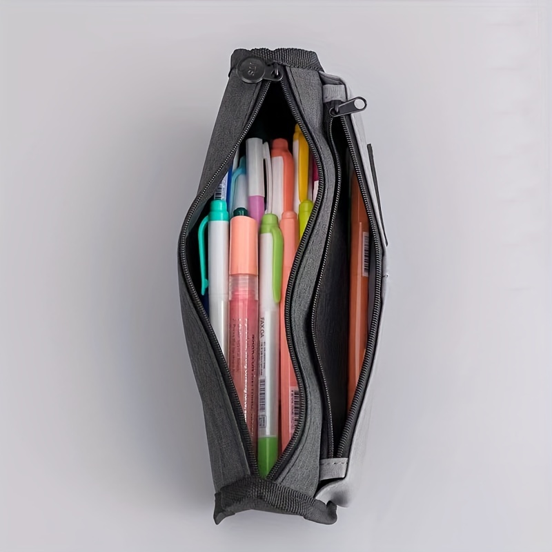 Big Capacity Pencil Case Holder Canvas Bag Pen Organizer Pouch Stationery  Box