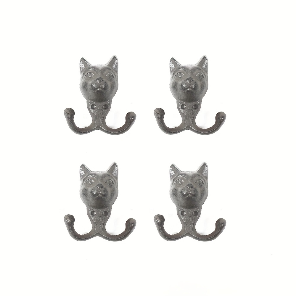 Metal Cat shaped Wall Mounted Hooks Wall Hanging Rack Simple