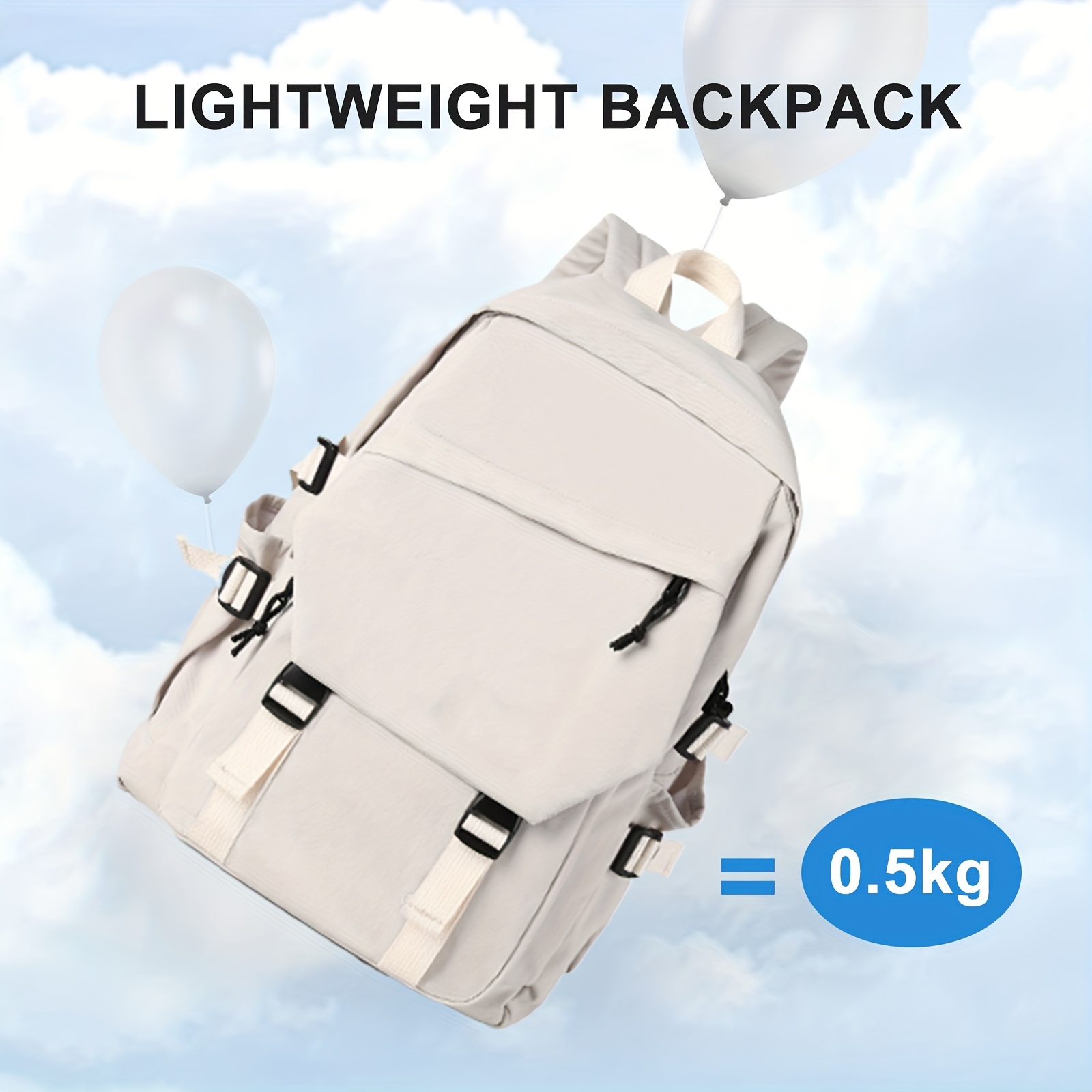 School Backpack Casual Daypack Lightweight Travel Bag Waterproof