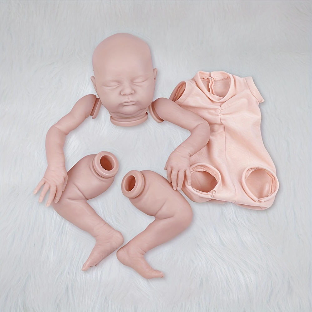 Bebe Reborn Doll 17 Inches Lifelike Newborn Reborn Baby Vinyl Unpainted  Unfinished Doll Parts DIY Blank Doll Kit - Buy Bebe Reborn Doll 17 Inches  Lifelike Newborn Reborn Baby Vinyl Unpainted Unfinished