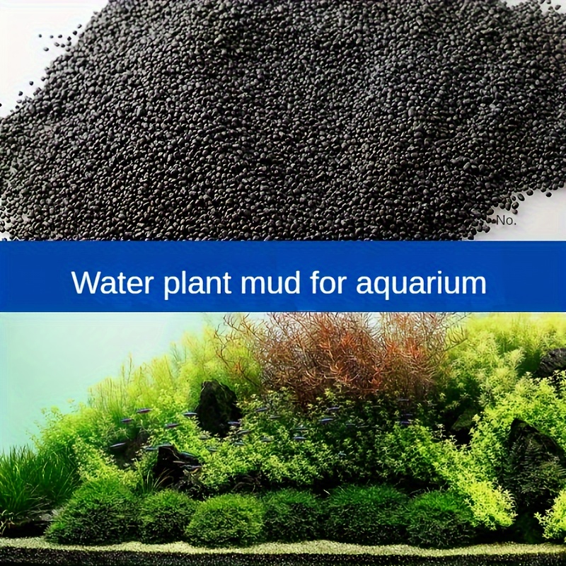 1.1/3.31LB Fish Tank Water Grass Mud, Water Race, Black Pottery Sand,  Ceramic Sand Base Fertilizer, Non Powdering, Non Muddy Water, Aquarium  Bottom Sa