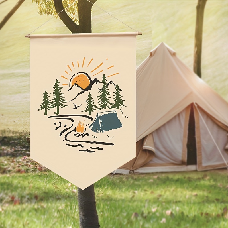 Personalized Camping Garden Flag For Outdoor Yard House Banner