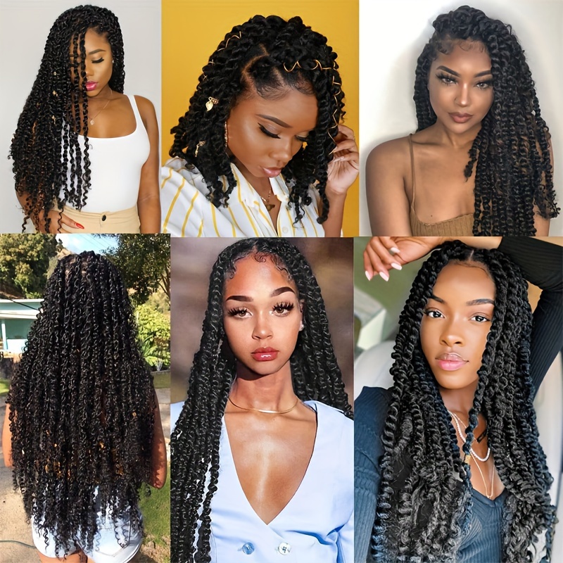 18 Passion Twist Hair Crochet Braid Extensions Water Wave