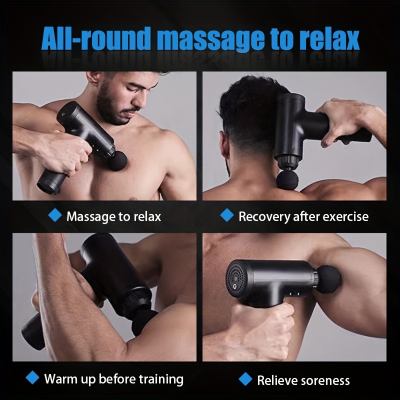 High Frequency Massage Gun Muscle Relax Body Relaxation Electric Massager  With Portable Bag Therapy Gun For Fitness - Fascia Gun - AliExpress