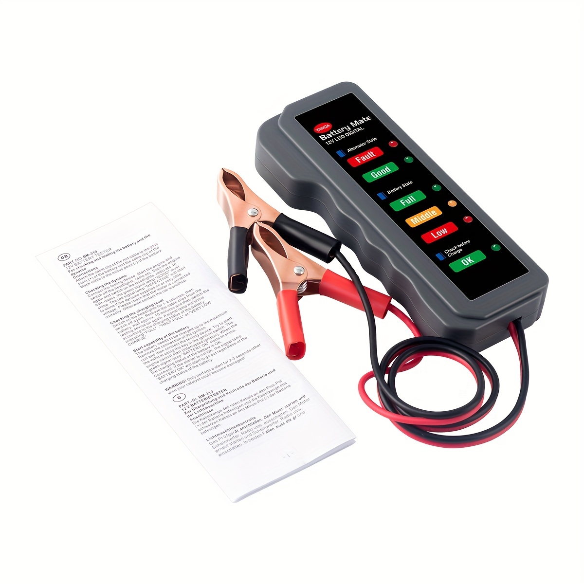 Tester batteria per auto digitale 6 VOLT 12 VOLT