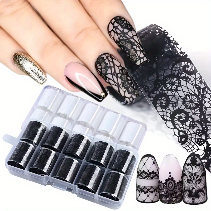 Nail Foil Transfer Stickers Nail Art Supplies Nail Foil - Temu