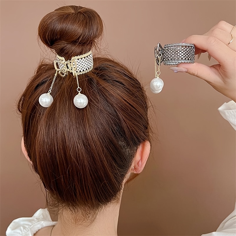 Elegant Crown Hairpin High Ponytail Fixed Crown Hair Clip - Temu
