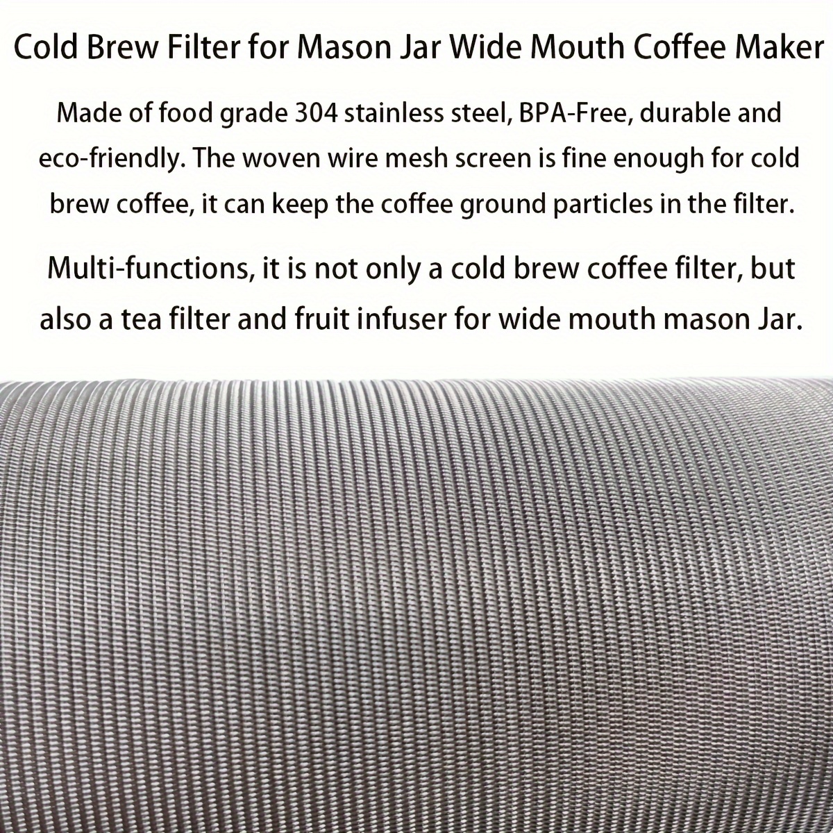 Food Grade 304 Stainless Steel Filter Infuser For Cold Brew - Temu