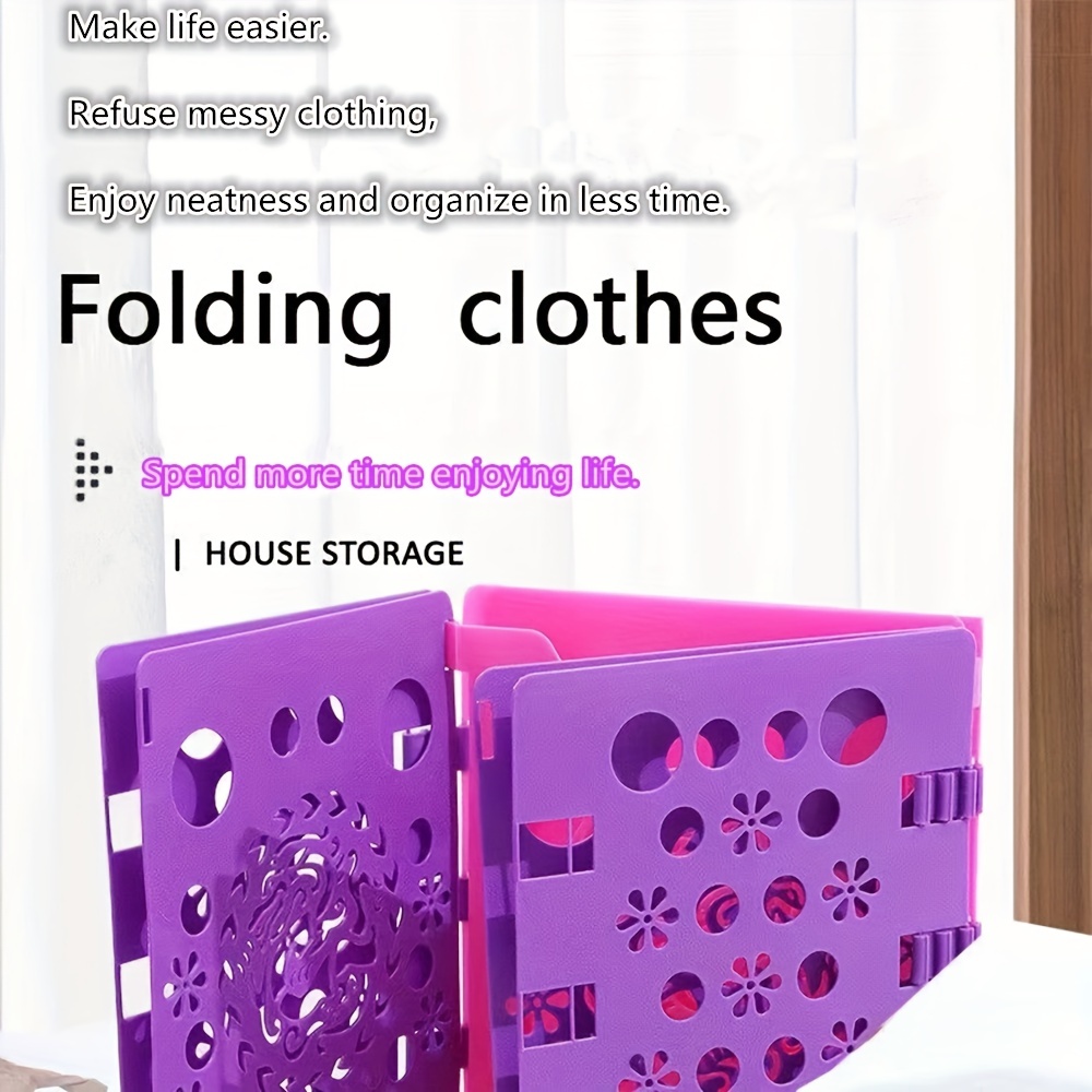 Clothes Folder Organiser T shirt Laundry Storage Clothing Tops Fold Neat  Board