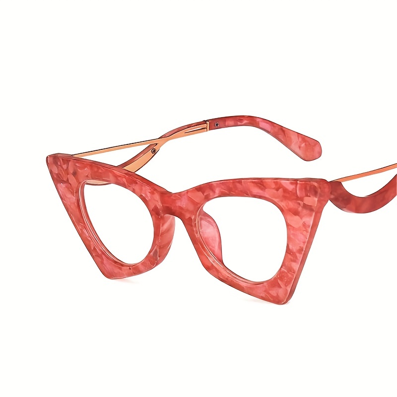 Tortoiseshell Clear Lens Cat Eye Glasses Anti Light Protection