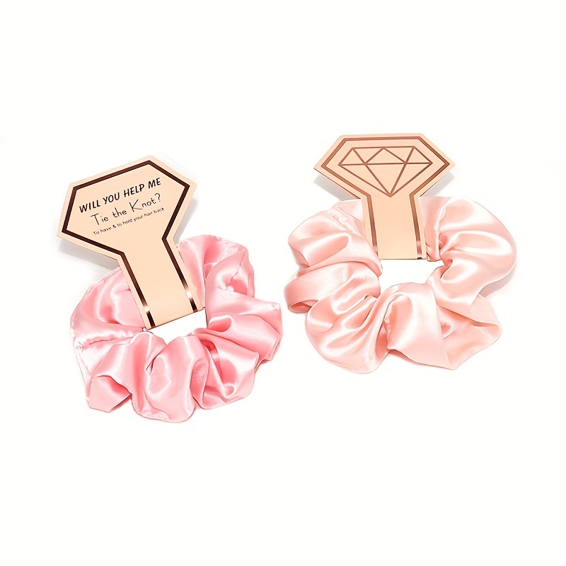 1pc Silky Scrunchies Soft Hair Tie Elastic Ponytail Holder