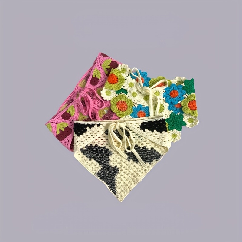 Boho Style Crochet Headscarf Knitted Hair Band