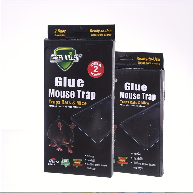 Rat Sticky Traps, Black Catching Mouse Glue Trap For Mice And Rats,  Enhanced Stickiness Trapping Pads Work For Snakes Spiders Roaches House Rodent  Pest Control - Temu