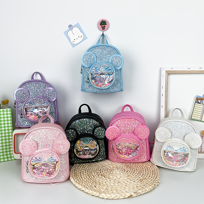 Mochila de unicornio para niñas con juego de lonchera Kawaii para niños  pequeños, bonita bolsa de escuela primaria para jardín de infantes, Pink
