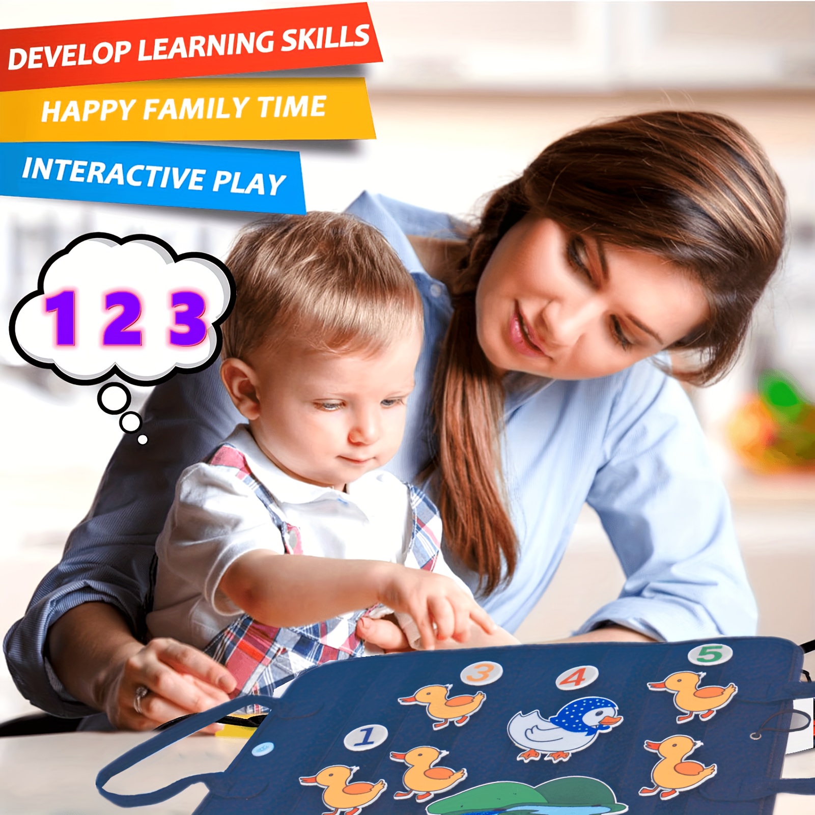 Juguetes De Aprendizaje Para Niños Pequeños Busy Board, Libros