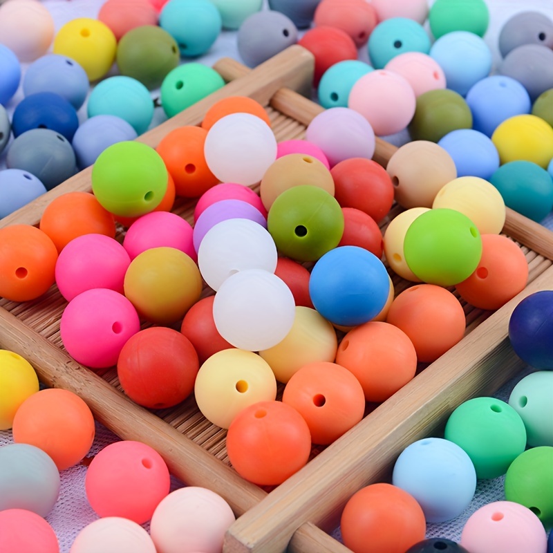 15MM Round Assorted Silicone Bead Mix