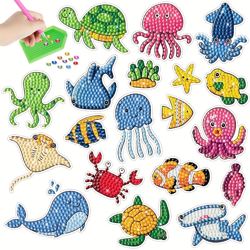 Diamond Painting Kits For Kids Mosaic Sticker Art Kits - Temu